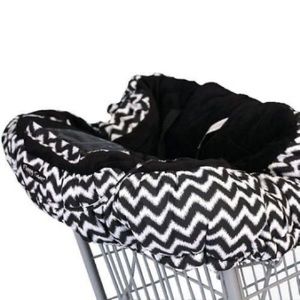 Floppy seat cushion cover for shopping cart